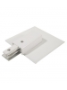 Live End with Canopy - White Color - Single Circuit 2 Wire Track System - Liteline LE6111-WH